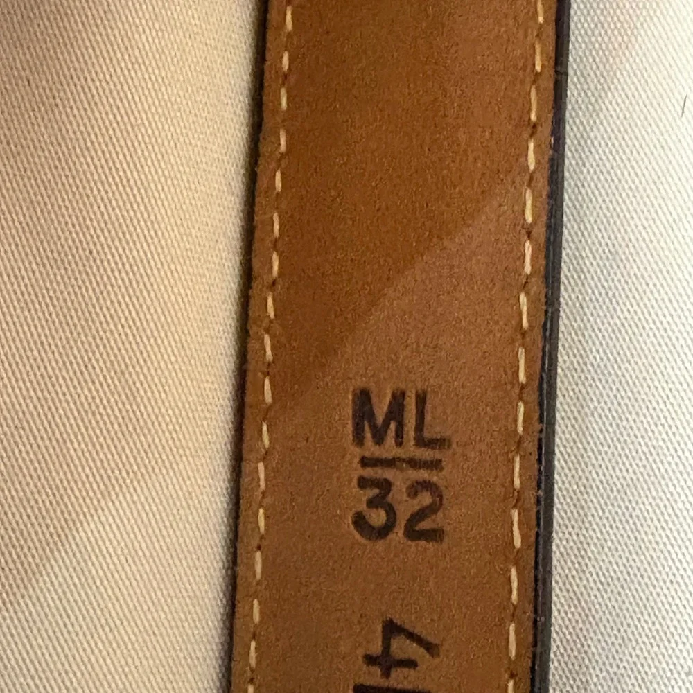 Brighton Classics Black Lizard Embossed‎ Leather Belt Gold Tone Buckle ML 32